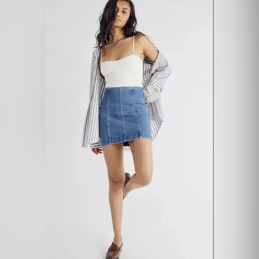 Free People Modern Femme Mini Skirt